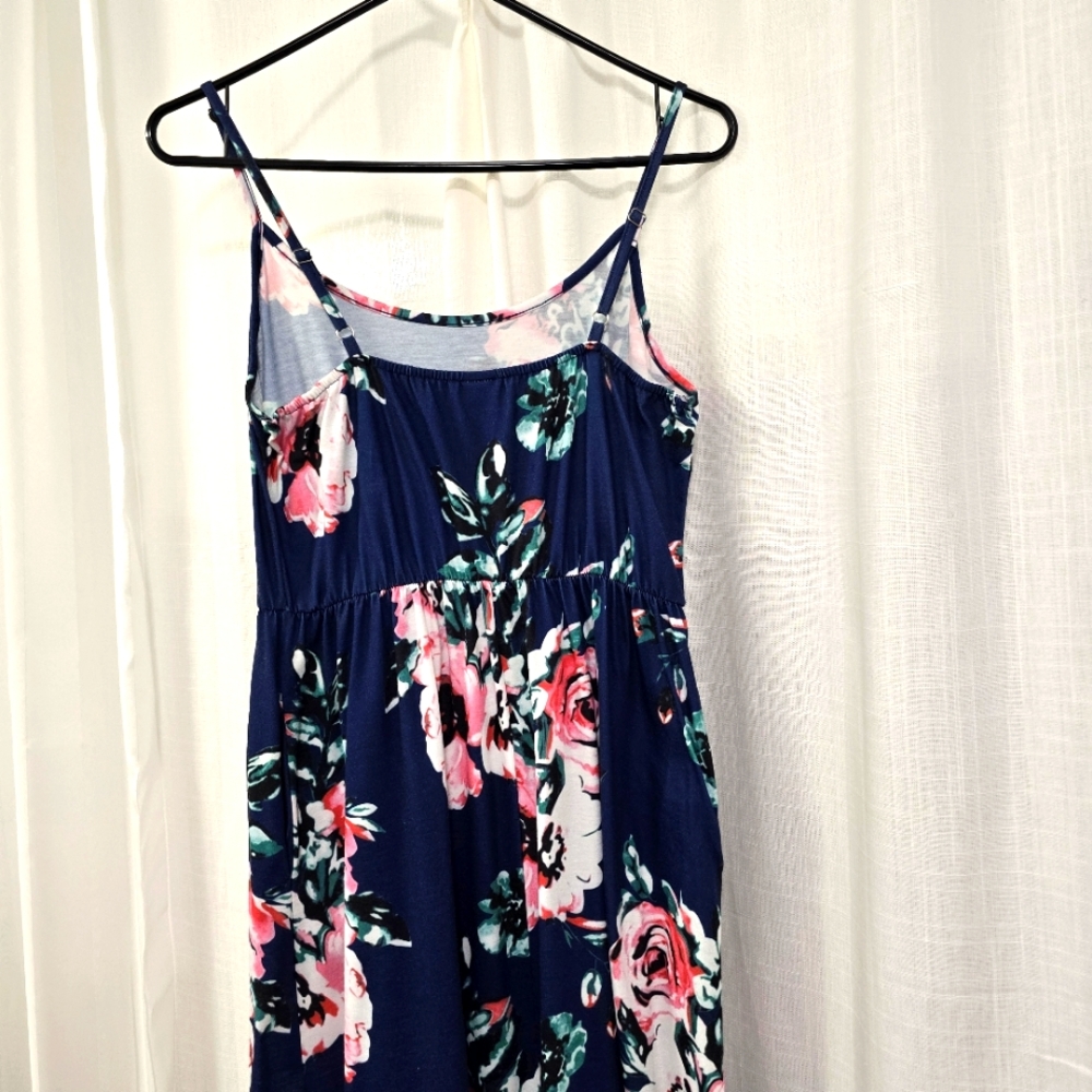 2/$30 Y2k Floral Maxi Sundress Womens S Resort Beach‎ Babydoll Summer - Picture 5 of 11